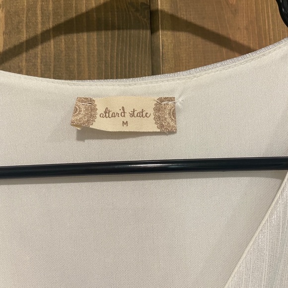 Altar’d State Silver Shimmer Romper - Picture 2 of 6